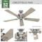 Hunter Hunter Crestfield 52 in. Brushed Nickel LED Indoor Ceiling Fan 54206 - alternate 4
